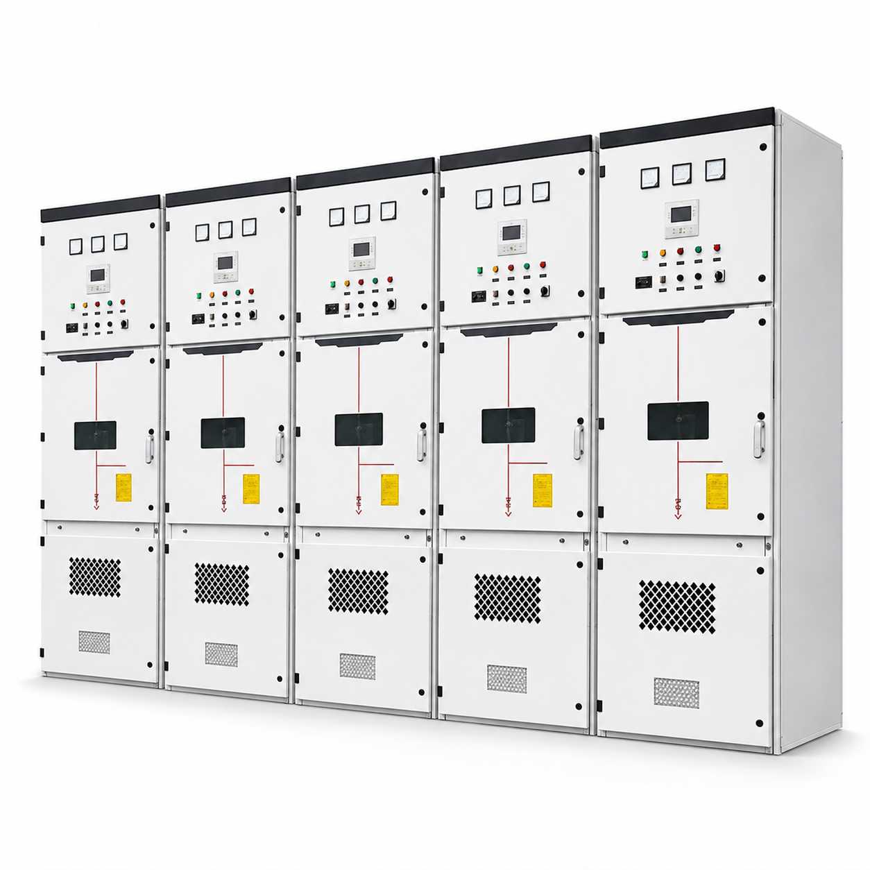 KYN28 medium voltage metal-clad withdrawable switchgear - KEXINGYU 12kV panel lineup