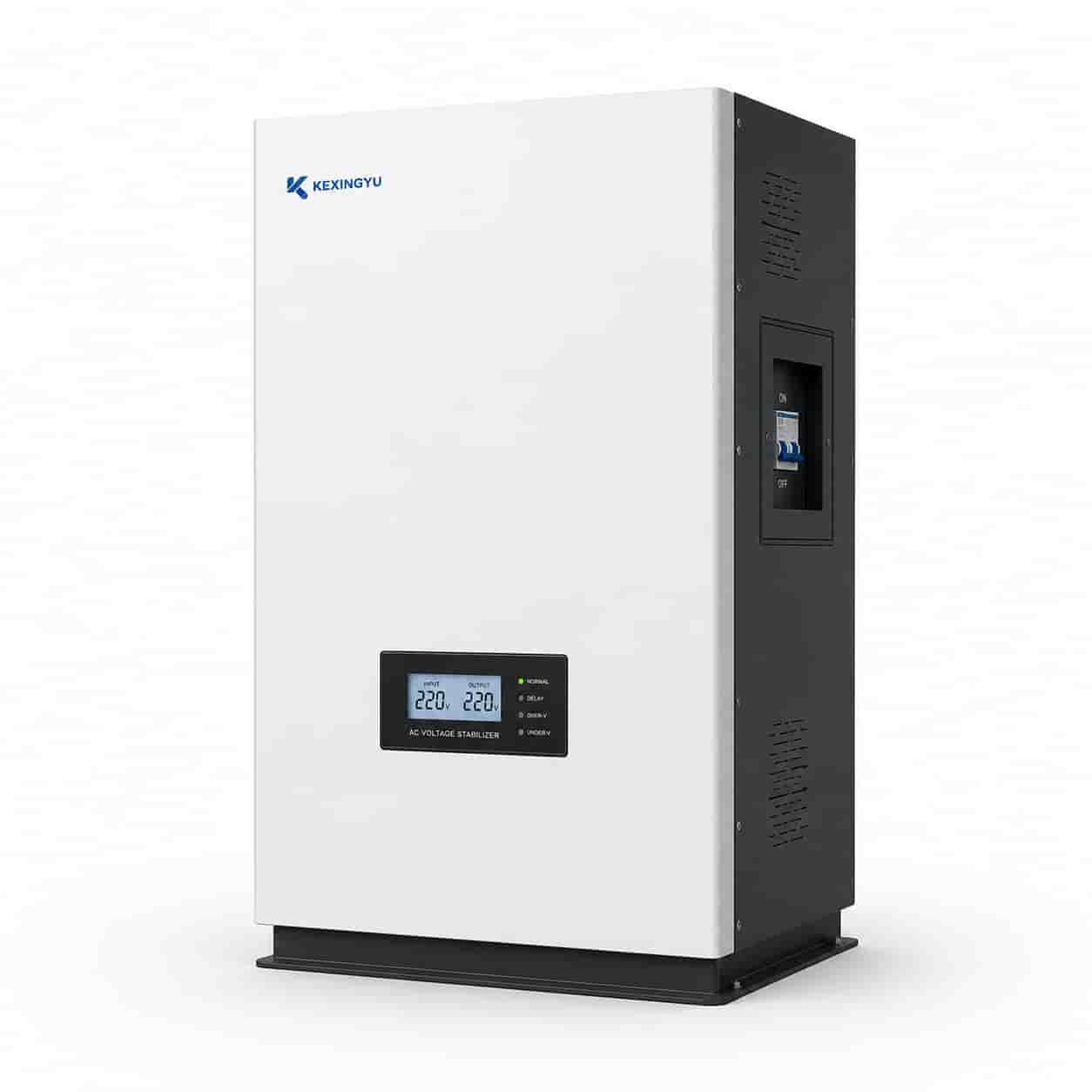 HIS inverter-type AC voltage stabilizer front view