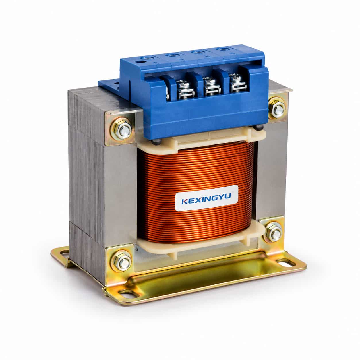 BK control transformer with copper winding and blue terminal cover