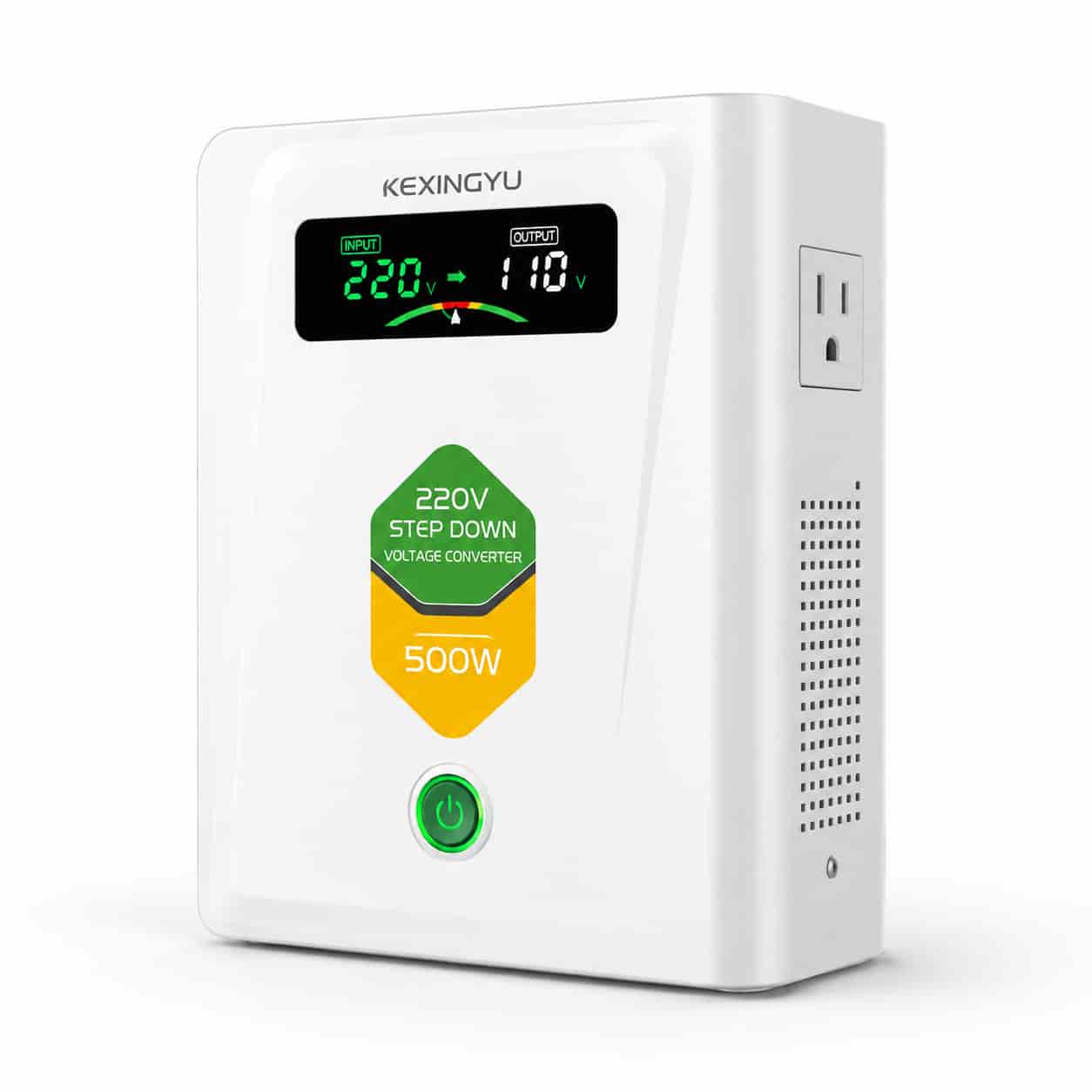 JYK voltage converter with digital display and step-down label