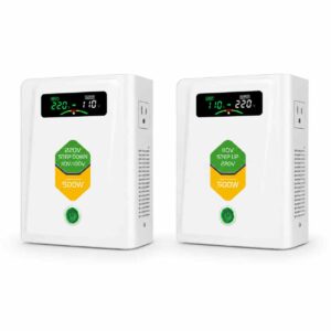 JYK voltage converter compact white enclosure side view