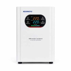 GBK isolation transformer white steel enclosure front view