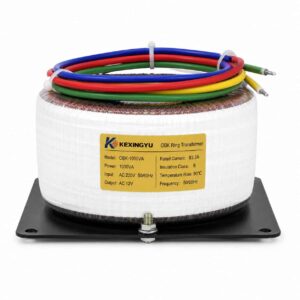 OBK toroidal transformer mounted on base plate