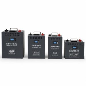 KEXINGYU commercial truck parking battery lineup, four capacity models