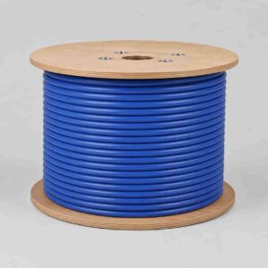 Coiled reel of blue JZ-500 cold-resistant control cable