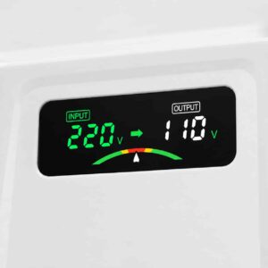 JYK voltage converter digital display showing input and output voltage