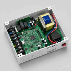 Internal view of TKR regulator showing digital control chip and circuit board