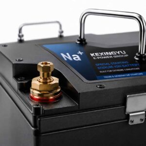 Close-up of KEXINGYU special starting battery heavy-duty terminals