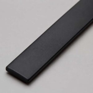 Close-up of flat profile black PVC jacket on JKYJB weather-resistant cable