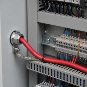 KGGRP silicone rubber shielded control cable used in industrial control panel wiring
