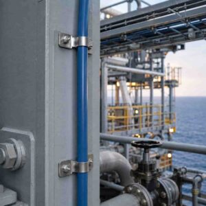CEFR 90 instrument cable installed on a marine vessel or offshore oil platform