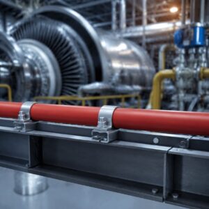 SiHF-C-Si shielded cable installed in a power plant or steel production facility