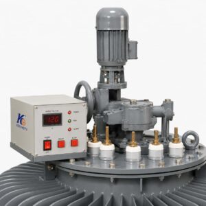 Close-up of TNSJA regulator motor-driven control box on top of oil tank
