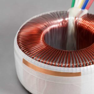 OBK toroidal transformer winding with copper foil shield layer