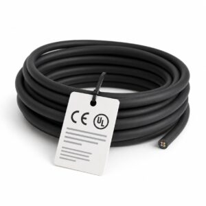 SIHF silicone rubber control cable coil with CE and UL certification labels