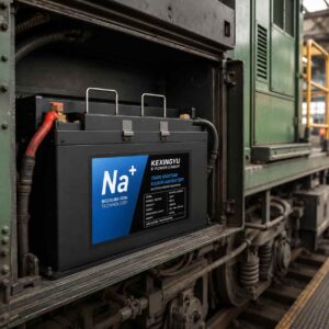 KEXINGYU sodium-ion starting battery installed on freight train locomotive