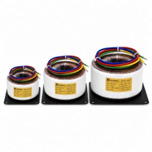 OBK toroidal transformer size comparison across capacity range