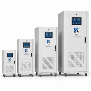 ZBW single-phase and three-phase voltage regulator size range comparison