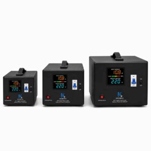 AFT-500VA AFT-1000VA AFT-2000VA power conditioner size comparison