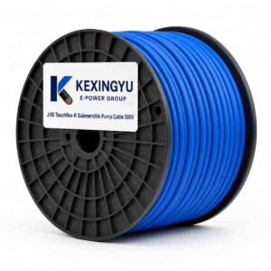 Submersible pump cable reel packaging with KEXINGYU brand logo