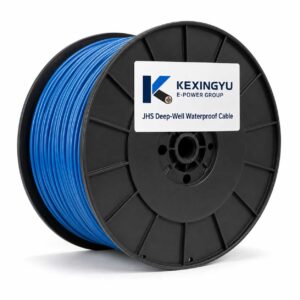JHS deep-well waterproof cable reel packaging with KEXINGYU brand logo