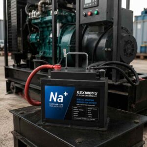 KEXINGYU sodium-ion starting battery connected to diesel generator
