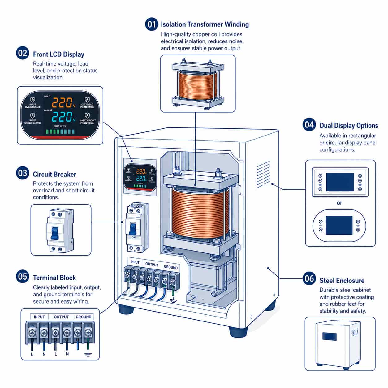 GBK isolation transformer internal construction diagram