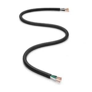 H07RN-F rubber cable full length on white background