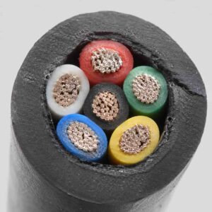 EWKF silicone rubber cable cross-section showing conductor and insulation