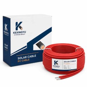 KXY branded solar cable reel and packaging box
