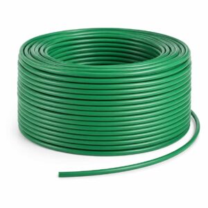 Cat 5e shielded Ethernet cable supplied as a bulk project coil on white background