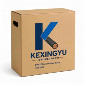 EWKF silicone rubber cable packaging box with KEXINGYU KXY brand logo