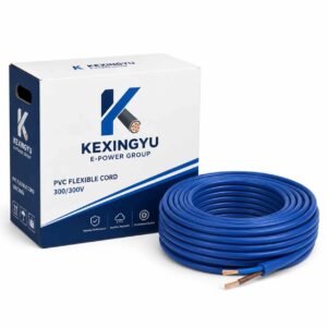KEXINGYU branded packaging box PVC flexible cord KXY logo