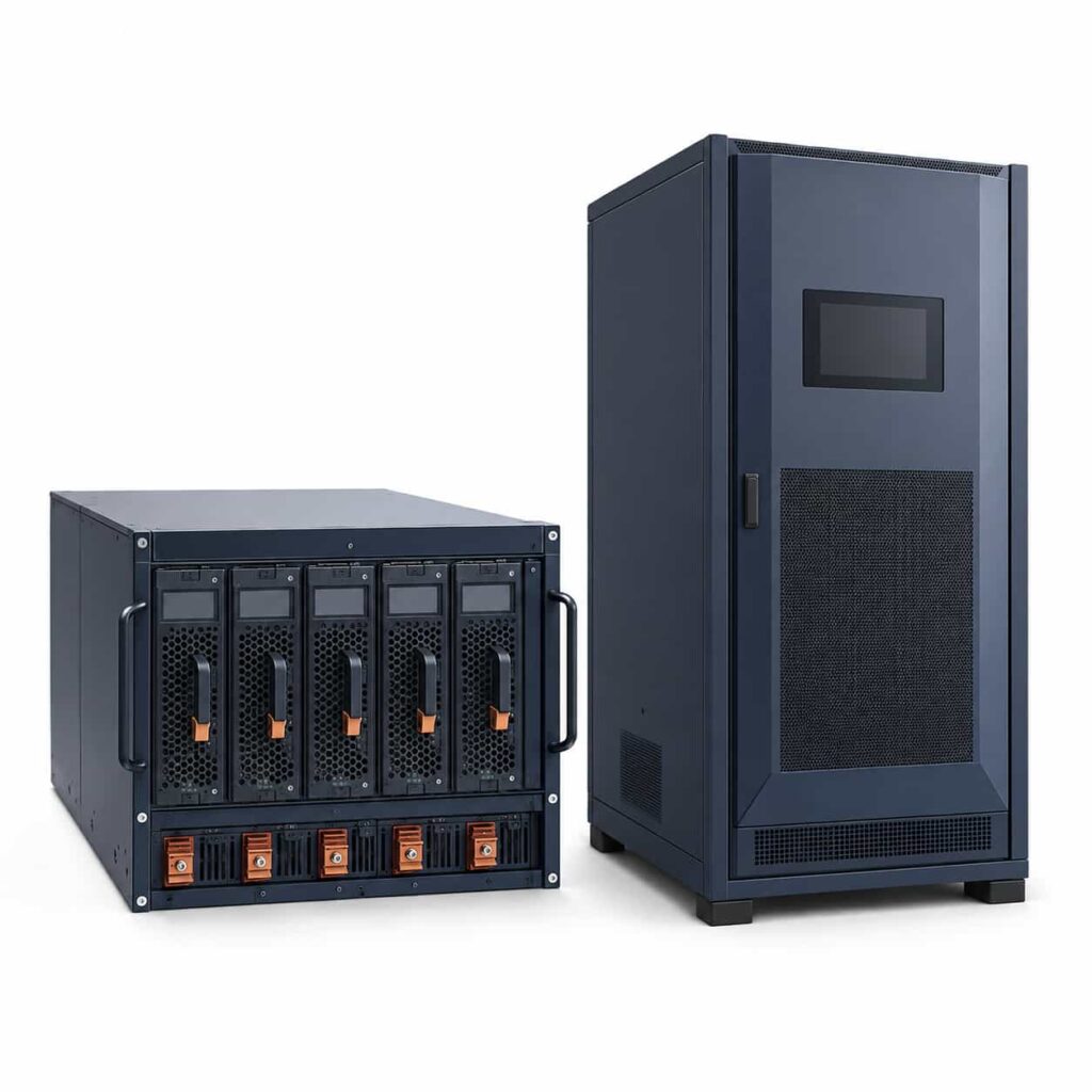 Modern rectifier and inverter units representing AC-to-DC and DC-to-AC industrial power conversion