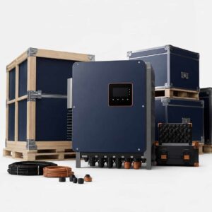 Solar inverter unit representing multi-country project deployment
