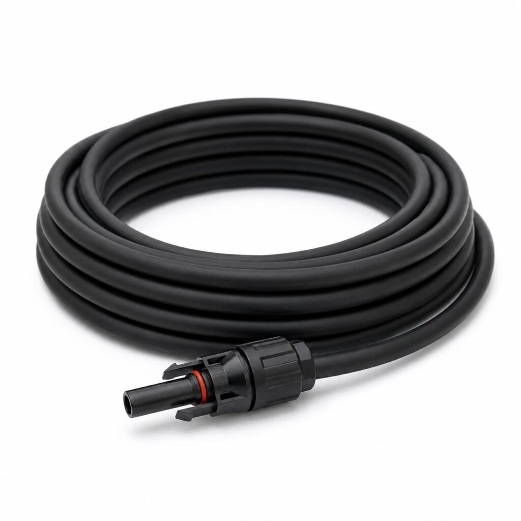 Modern solar PV cable with MC4-style connector product photo