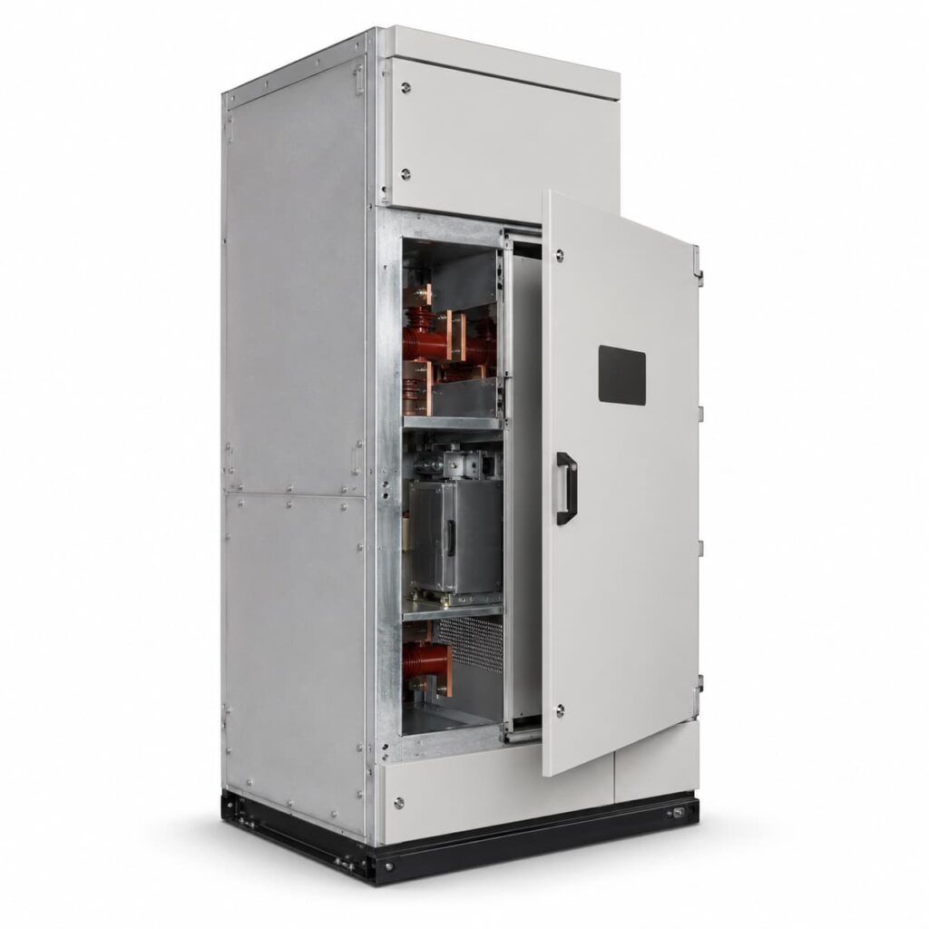 Modern metal-clad switchgear compartment product photo