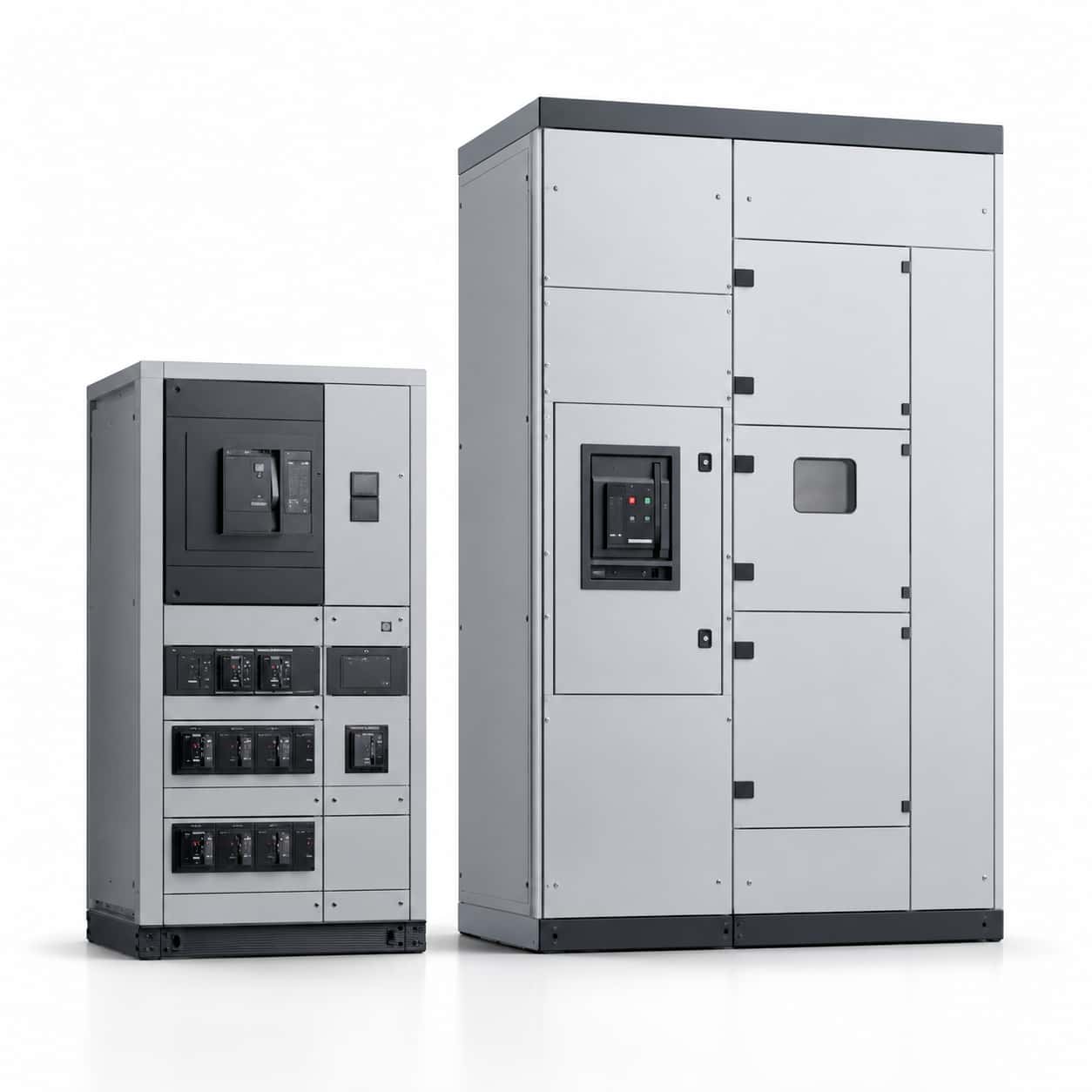 Modern low voltage and medium voltage switchgear cabinets product photo