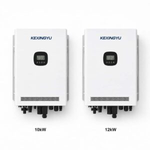 KEXINGYU standalone hybrid inverter shown in 10kW and 12kW variants