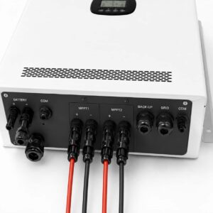 KEXINGYU standalone hybrid inverter dual MPPT solar input terminal close-up