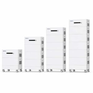 KEXINGYU 750V stacked battery system shown in four parallel-unit height configurations