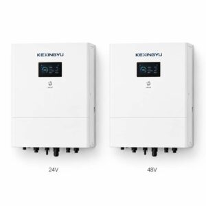 KEXINGYU wall-mounted battery system shown in 24V and 48V variants