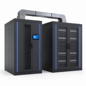 MC6000 integrated UPS and precision distribution cabinet with busway and cable management