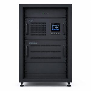 MC2000 integrated UPS and battery module close-up product photo