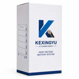 KEXINGYU 750V high-voltage stacked LiFePO4 battery system retail packaging box
