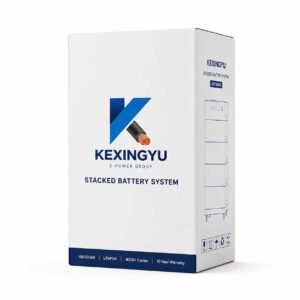 KEXINGYU stacked LiFePO4 battery system retail packaging box
