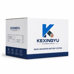 KEXINGYU rack-mounted LiFePO4 battery system retail packaging box