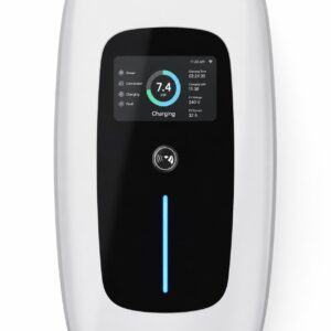Atlas A7-PR AC EV charger color LCD display close-up