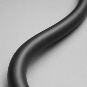 Close-up of flexible black PVC jacket on wind power cable