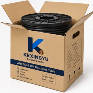 ANFZ506 UV-resistant cable coil in KEXINGYU branded packaging
